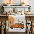 thumbnail image 1 of Gnome Orange Truck Table Runner, Autumn Thanksgiving Kitchen Dining Table Decoration for Home Party Decor 13x120 Inches, 1 of 9