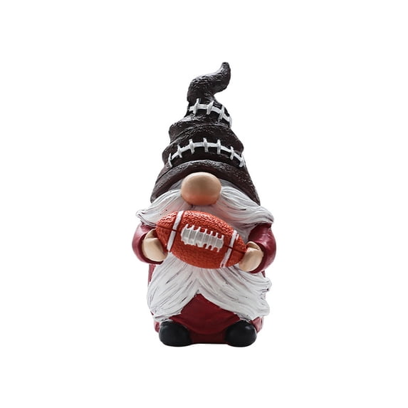 Gnome Outdoor Garden Statues,4.72in Football Themed Resin Elf Figurines Sculptures Garden Courtyard Decoration Crafts Windowsill Micro Bonsai Ornaments Lawn Ornaments Outside Patio Art Yard Decor