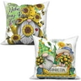 thumbnail image 1 of Gnome Pillow Covers 18x18 Set of 2, Sunflower Farmhouse Throw Pillow Covers Spring Summer Pillowcase Decorations Dandelion Truck Cushion Case for Home Outdoor Yard, 1 of 5