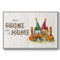 thumbnail image 1 of Gnome Place Like Home - Framed Gallery Wrapped Holiday Canvas - 25 x 37 - White Frame, 1 of 9