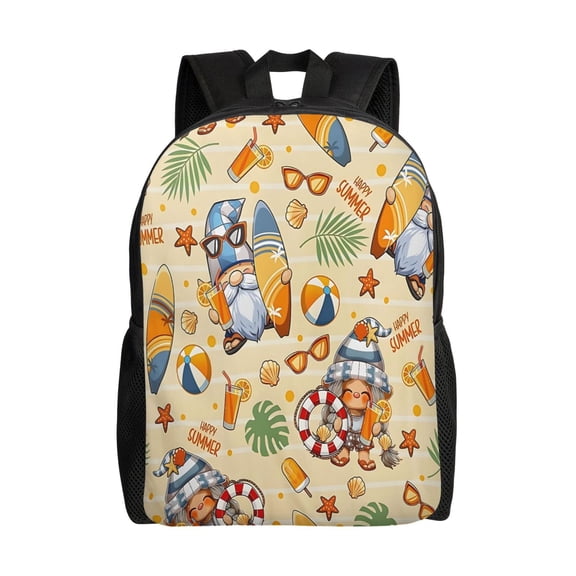 Gnome Shell Surfboard Backpack Large Capacity Laptop Bag for Men and Women