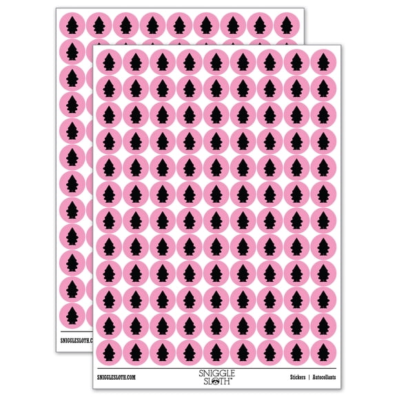 Gnome Solid 200+ Round Stickers - Light Pink - Matte Finish - 0.50" Size
