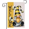 thumbnail image 1 of Gnome Spring Summer Decor Garden Flag for Outside Double Sided Welcome Mini Hello Bee Gnomes Yard Garden Decorative Flags for outside Gnomes Garden Decorations Autumn Garden Flag, 1 of 5