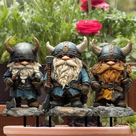 Gnome Statue Artistic Unique Durable Weather Resistant Charming Vibrant Funny Cute Garden Stake for Yard Patio Lawn Outdoor Decor Ornament