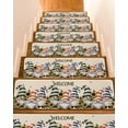 thumbnail image 1 of Gnome Sunflower Stair Treads Non Slip for Steps Bee Retro 10 Pcs Reusable Adhesive Stair Runner Mats for Dogs Elders Carpet Treads Rugs for Staircase 8x30 In, 1 of 7