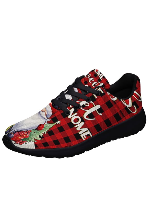 Gnome Sweet Gnome ChriStas Shoes Sneakers for Women Men Black Size 9