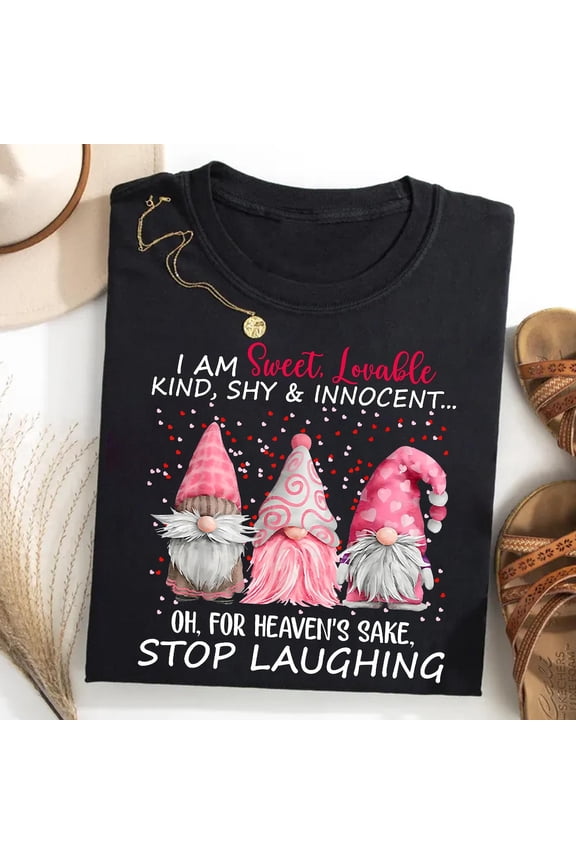 Gnome T-Shirt: Sweet Lovable Gnome Design SWEATSHIRT All Size S-5XL