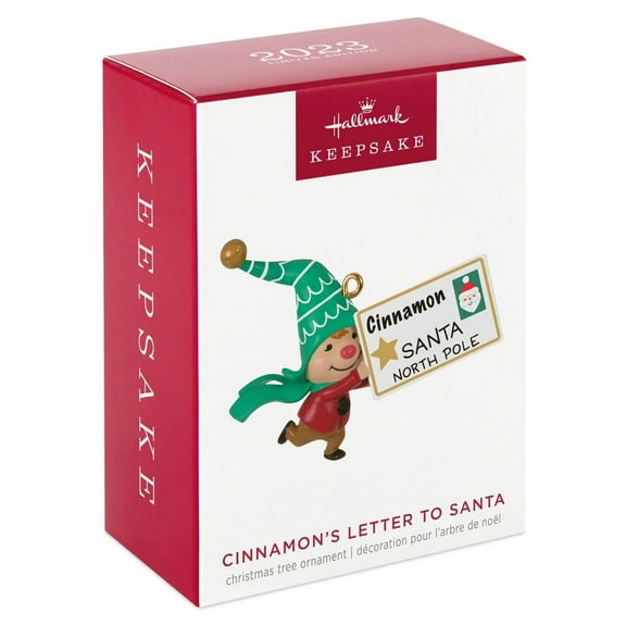 Hallmark Keepsake Ornament Gnome for Christmas Cinnamon's Letter to Santa 2023