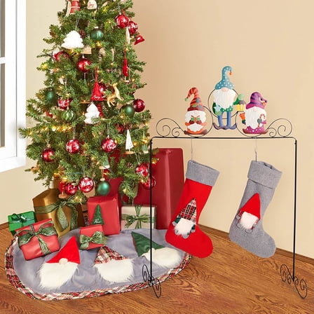 Holiday Gnome Standing Stocking Holder