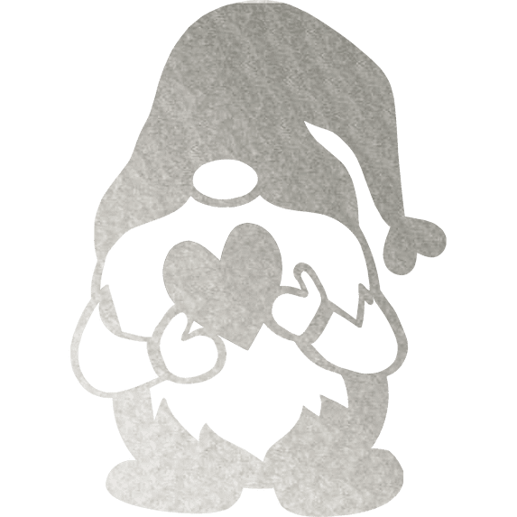 Gnome heart - Metal Wall Art