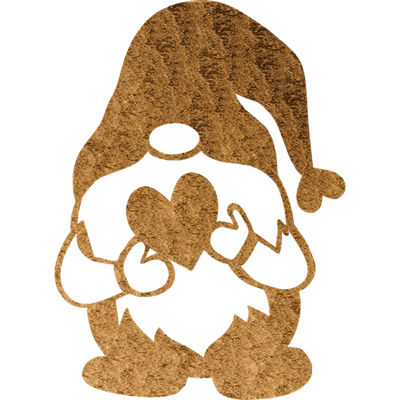 Gnome heart - Metal Wall Art