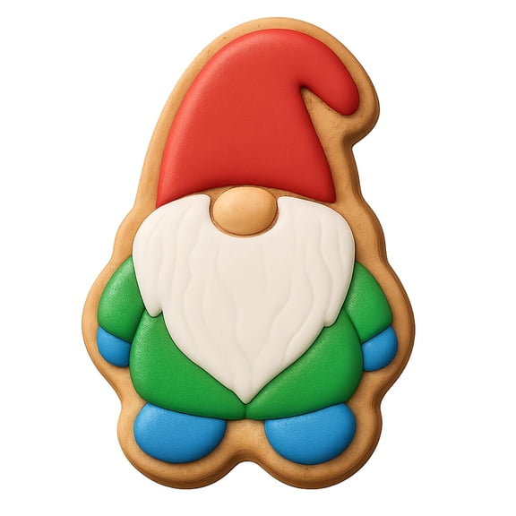 Gnome with a Long Beard Cookie Cutter & Stamp - 2.7x4 Fun Kitchen Baking
