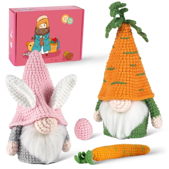 Wizardi Amigurumi DIY Crochet Kit - Gnomes F07N8-M174