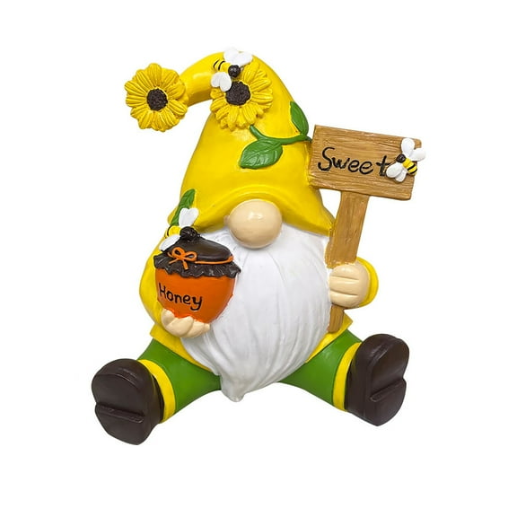 Gnomes Decorations, Garden Gnomes Decor Gifts, Synthetic Resin Gnome Statue, Gnomes for Outdoor Garden Decor Birthday Gifts for Mom, Grandma, Women