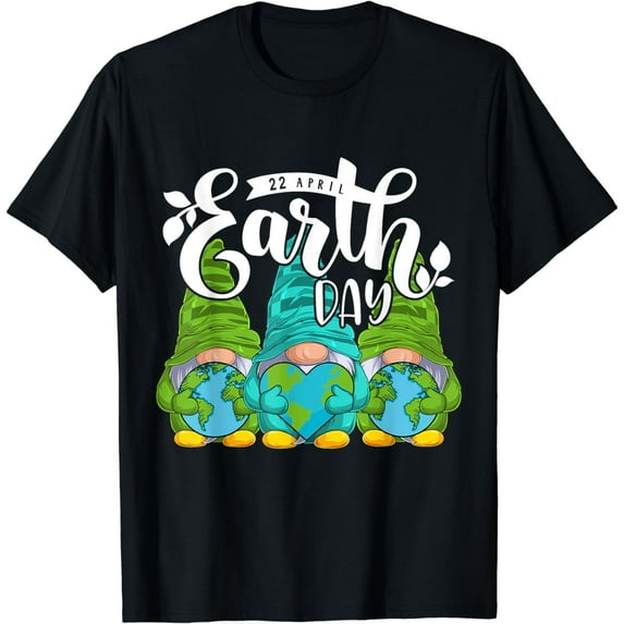 Gnomes Earth Day 22 April Gnomes Lover Earth Planet T-Shirt