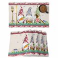 thumbnail image 1 of Gnomes Easter Placemats Set of 4, Eggs Tulips Spring Floral Rustic Placemats for Dining Table, Place Mats for Kitchen Tabletop, Waterproof Wipeable Dining Table Mats Set, 1 of 9