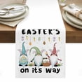 thumbnail image 1 of Gnomes Easter Table Runner - 72 Inch Long, Kitchen Dining Table Runner Dresser Scarves, Eggs Botanical Carrot Pastoral Farmhouse Decor for Coffee Tables Wedding Party Banquet, 1 of 8