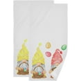 thumbnail image 1 of Gnomes Eggs Hand Towels 2 PCS, Happy Easter Kitchen Towel Ultra Soft and Highly Absorbent,Decorative Fingertip Face Towel for Bathroom Hotel, 28.3"x14.4", 1 of 4
