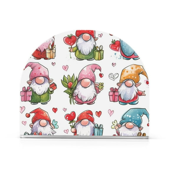 Gnomes Gifts Napkin Holder for Table Clear Napkin Stand Paper Holder Acrylic Organizer Dispenser Napkins for Dinner Kitchen Restaurant Room