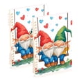thumbnail image 1 of Gnomes Hearts Swing Ring Binder Notebook Journey Note Diary College Ruled Spiral Notebook Study Loose Leaf Paper A5 60 Pages, 1 of 8