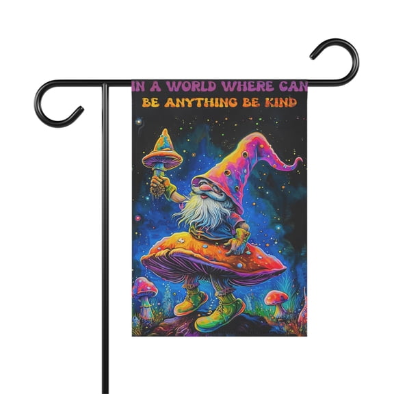Gnomes Mushroom Hippie Flag, Be Kind Flag ID-0229-GDHX