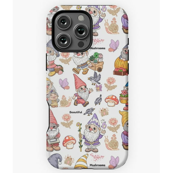 Gnomes Pattern Fantasy Design N3148 Phone Case for iPhone 17 16 15 14 13 12 11 Pro Max