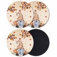 thumbnail image 1 of Gnomes Pumpkin Fall Coasters Set of 4, Absorbent Coasters for Drinks, Branches Thanksgiving Wooden Maple Leaves Coaster for Desk Coffee Table Protection, Home Decor House Warming Gifts 4", 1 of 8