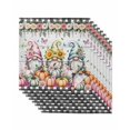 thumbnail image 1 of Gnomes Pumpkins Fall Cloth Napkins Set of 8 Reusable Dinner Napkins, Orange Pink Thanksgiving Botanical Cocktail Napkin Washable Table Napkins for Wedding/Holiday Party/Baby Shower 20"x20", 1 of 7