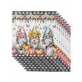 thumbnail image 1 of Gnomes Pumpkins Fall Cloth Napkins Set of 8 Reusable Dinner Napkins, Thanksgiving Floral Leaves Butterfly Cocktail Napkin Washable Table Napkins for Wedding/Holiday Party/Baby Shower 20"x20", 1 of 7