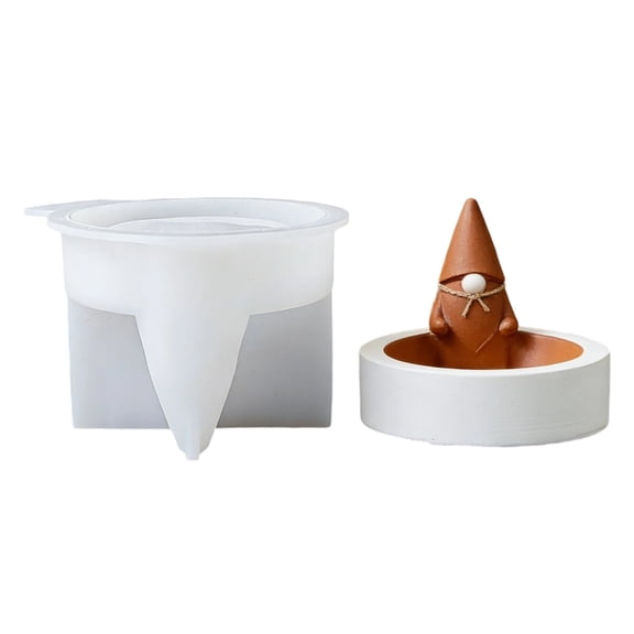 Gnomes Shape Silicone Mould For Making Unique Candle Holders And Concrete Decorations