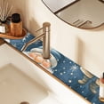 thumbnail image 1 of Gnomes Star Snowflakes Sink Splash Guard Faucet 30x5.4in Drying Mat Drying Mat Absorbent Pad for Bathroom Kitchen 2PCS, 1 of 7