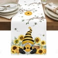 thumbnail image 1 of Gnomes Sunflower Table Runner - 90 Inch Long, Kitchen Dining Table Runner Dresser Scarves, Bees Branches Floral Farmhouse Farmhouse Decor for Coffee Tables Wedding Party Banquet, 1 of 8