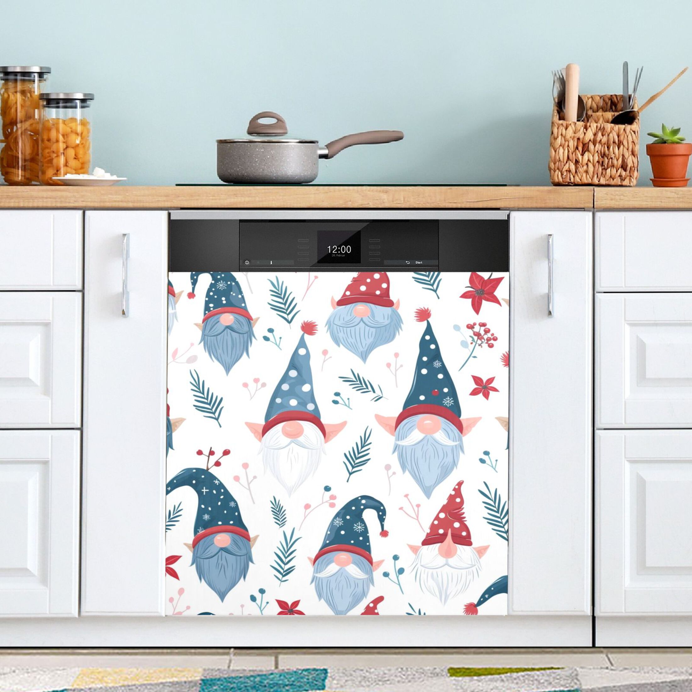 Gnomes and Flowers Dishwasher Cover Refrigerator