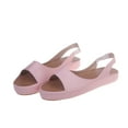 thumbnail image 1 of Gnshining Flat Shoes for Women Open Toe Shoes Summer Sports Shoes Casual Elastic Ankle Strap Shoes Skidproof Beach Shoes, 1 of 6