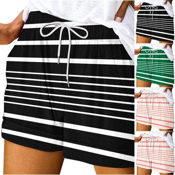 Gnshining Gym Shorts for Women Wide Leg Sweatpants Drawstring Beach Shorts Athleisure Workout Shorts Running Shorts High Waisted Biker Shorts with Pockets