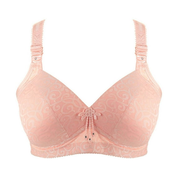 Gnshining No Underwire Bra for Women Breathable Lace Solid Color Everyday Bra Comfortable Seamless Push-up Bra