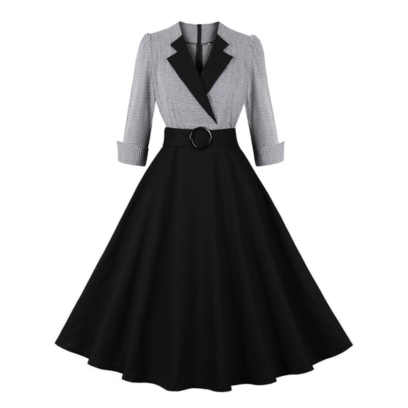 Gnshining Summer Mini Dresses for Women Solid Color Formal Dress V-Neck Wedding Guest Dress Ruffle A-Line Dress Short Sleeve Party Dress Vintage Going Out Dress