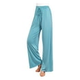 thumbnail image 1 of Gnshining Yoga Pants for Women Solid Color High Waist Wide Pants Stretchy Athleisure Trousers for Gym Workout Casual Travel, 1 of 6