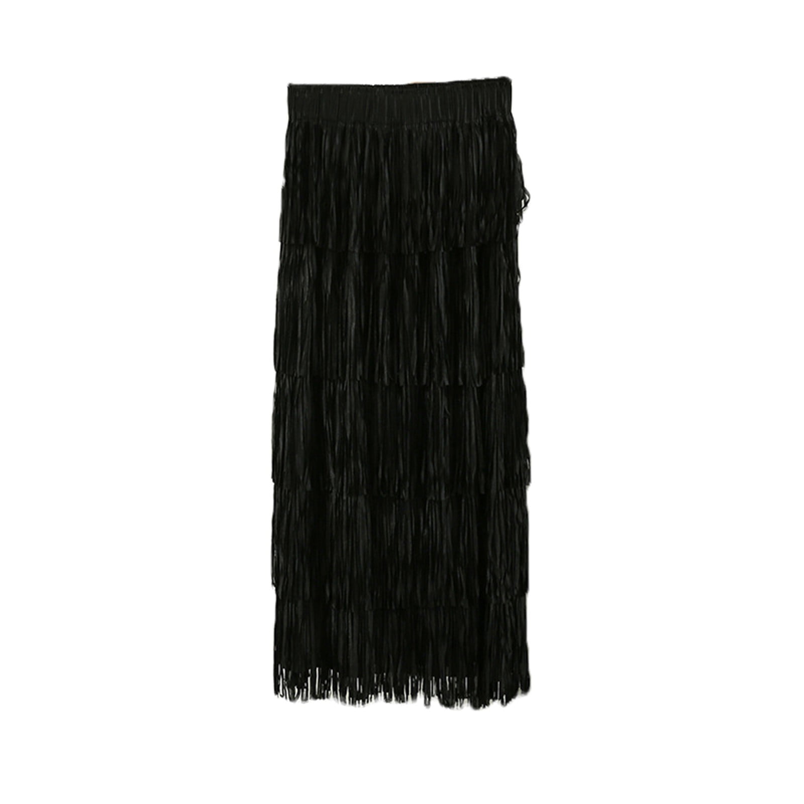 Tiered Fringe Fashion Pencil Skirt main image 0
