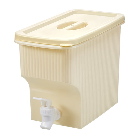 Gnwei 1 Gallon Drink Dispenser for Fridge Water Dispenser Leak Proof Lids Filter Screen Beverage Juice Container Sealed Plastic Lemonade Milk Cold Hot Drink Tea Jug for Party