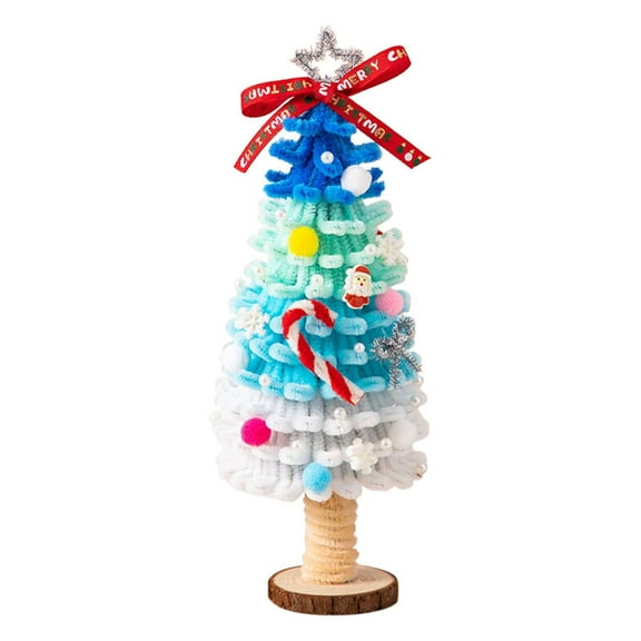 Gnwei 1 Pack Christmas Tree Crafts Kit Christmas Crafts Winter Xmas DIY Art Make Your Own Hanging Home Ornaments for Xmas Holidays Party Activities Decors