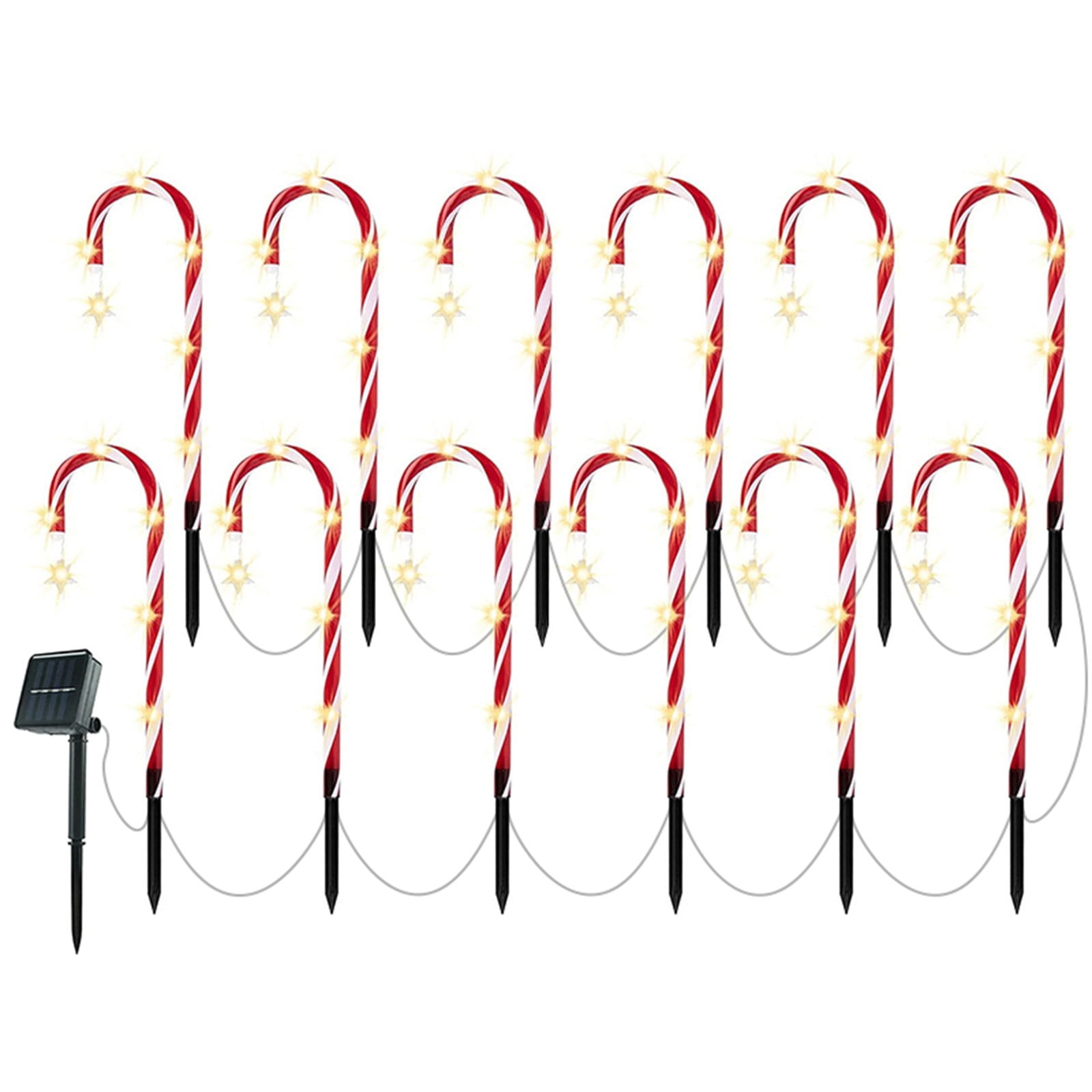 Gnwei 20" Candy Cane Lights Outdoor Pathway, Candy Cane Pathway Lights ...