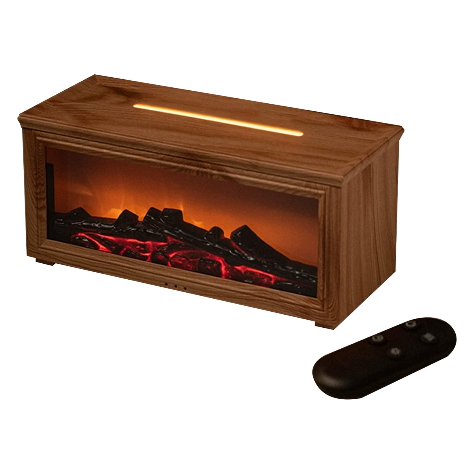 Gnwei 2025 Upgraded 7 Color Flame Fireplace Aroma Essential Oil Diffuser,250ml USB Desktop Noiseless Cool Mist Humidifier with Timer Auto-Off Protection for Home,Office, Gift