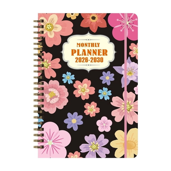Gnwei 2026-2030 Monthly Planner - 5 Year Planner/Calendar 2026-2030, 8.3" x 5.9", 2026 Calendar Planner, Jan 2026 - Dec 2030, Tabs, Back Pocket, Holidays, Twin-Wire Binding