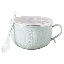 Gnwei 25-Oz Mug Meals with Lid, Christmas Meal Mugs, Soup Mugs with Handles and Lids for Soup/Cereal/Salad/Noodles/Ramen/Microware &Dishwasher Safe, Coffee Christmas Gift Idea