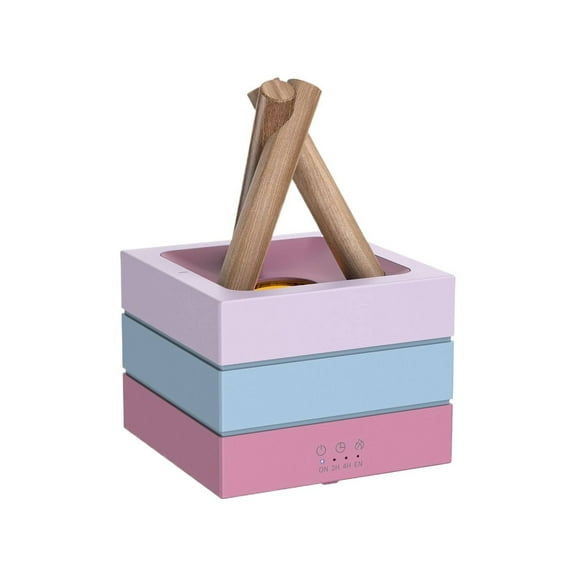 Gnwei 280ml Fireplace Diffuser Essential Oil 7 Colorful Large Flame Fire Humidifier Changing Aroma Diffuser for Aromatherapy Yoga Room Bedroom, Room, Office, Home, Auto Off