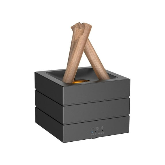 Gnwei 280ml Fireplace Diffuser Essential Oil 7 Colorful Large Flame Fire Humidifier Changing Aroma Diffuser for Aromatherapy Yoga Room Bedroom, Room, Office, Home, Auto Off