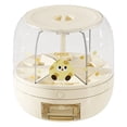thumbnail image 1 of Gnwei 360° Rotating Candy Dispenser with Storage Box, Multi-Compartment Countertop Cereal & Grain Dispenser, Transparent Plastic Candy Dispenser for Rice, Cereals, Snacks, 1 of 9