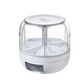 thumbnail image 1 of Gnwei 360° Rotating Food Dispenser, with 6 Compartments, Kitchen Organizer for Rice and Legumes, Grain Storage, Bean Dispenser, Rice Dispenser, Storage Container, Grain Dispenser, 1 of 6