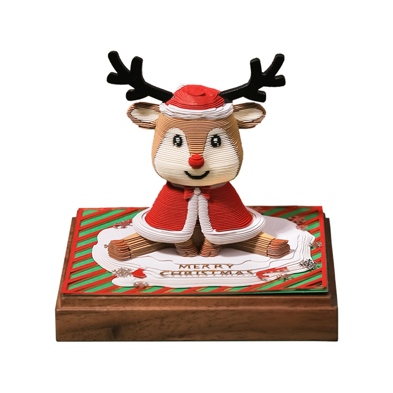 Gnwei 3D Calendar 2026,Timepiece Calendar 2026,3D Art Memo Pad Notepad Desktop Decor,Tear Away Paper Sculpture Artwork for Sticky Note Record,DIY Christmas Gift